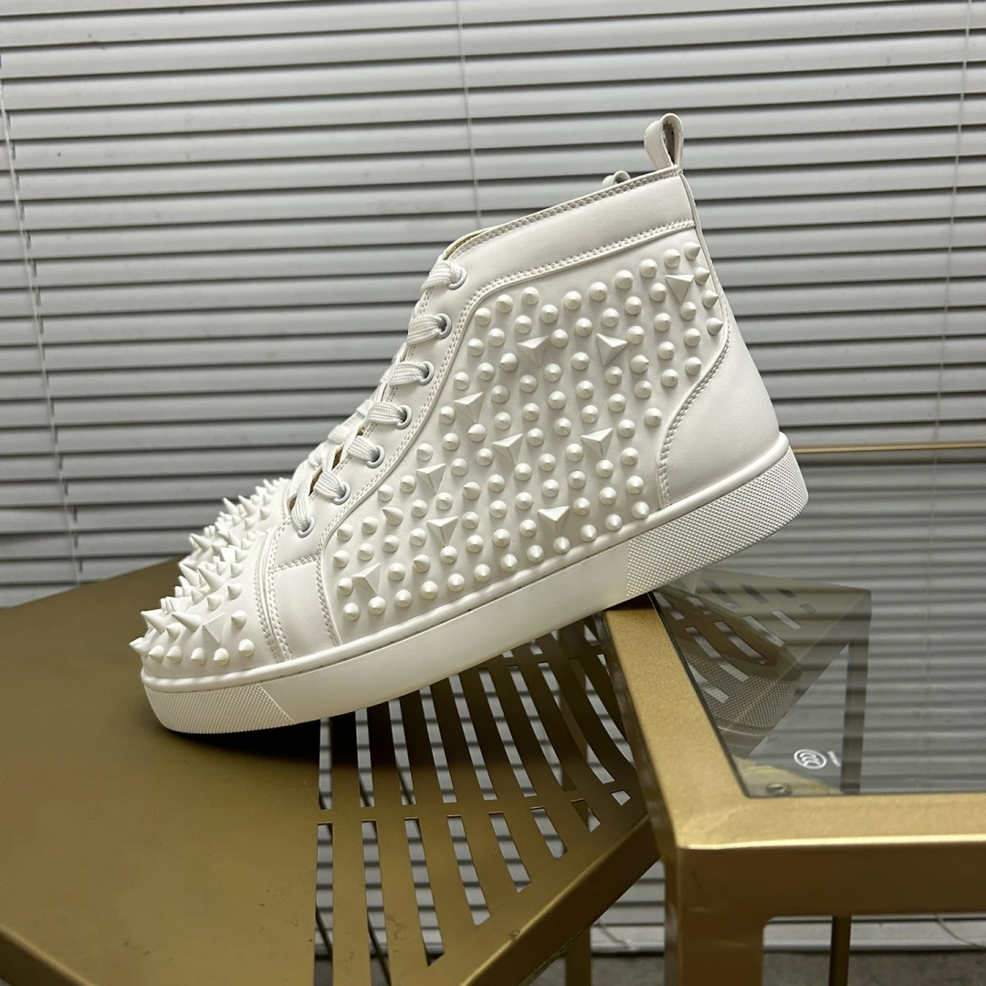 Модные дизайнерские туфли с заклепками Летние мокасины Cl мужская обувь низким