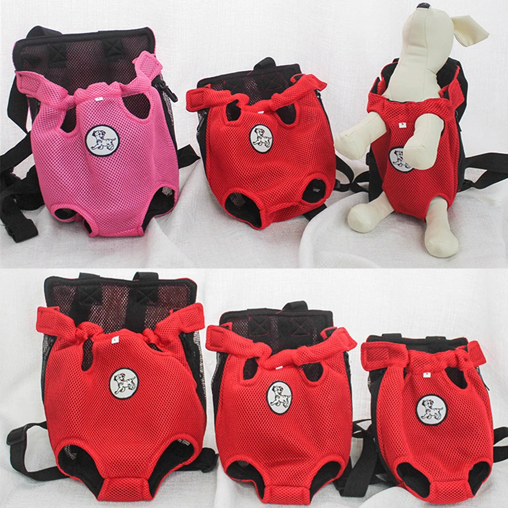 

Pet Dog Carrier Backpack Mesh Breathable Cat Puppy Outdoor Travel Double Shoulder Bag Portable Pet Chihuahua Backpack Handle Bag