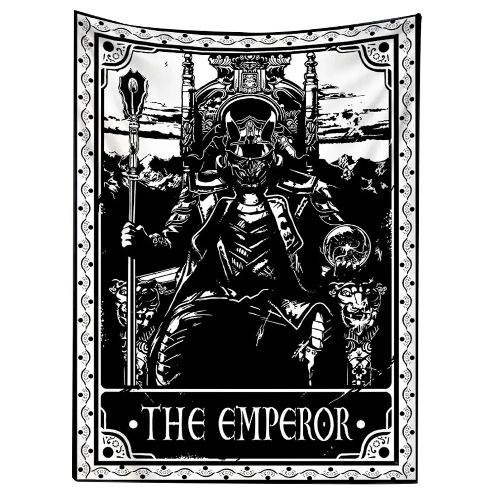 

73x95cm Polyester Tarot Card Tapestry Wall Hanging Astrology Divination Witchcraft Room Decor Bedspread Cover Moon Wall Decor