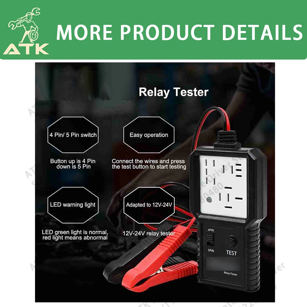 Тестер автомобильных реле AER BJ-707 4-контактный/5-контактный переключатель