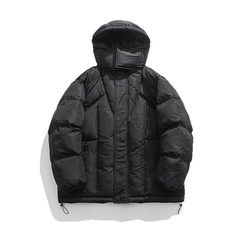 Rainbowtouches Hip Hop Down Jackets Men Fashion Hooded Outerwear Winter Warm High Street Casual Down Coat Male Jacket Windproof