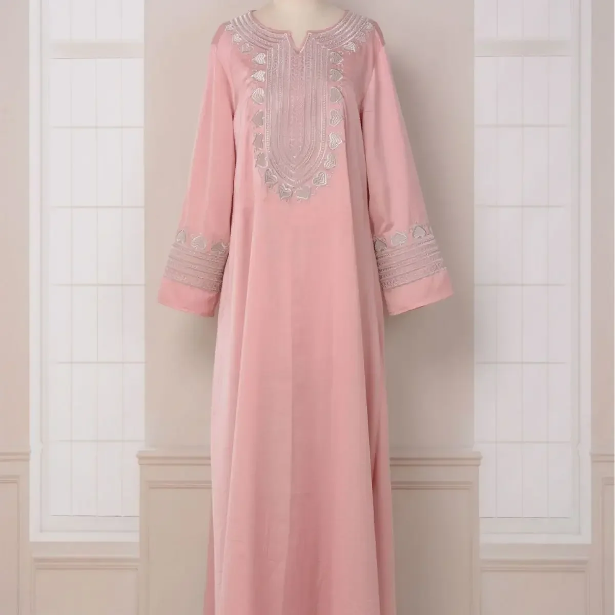 ИД мусульманское платье женское кимоно абайя химар вышивка кафтан кебая Рамадан