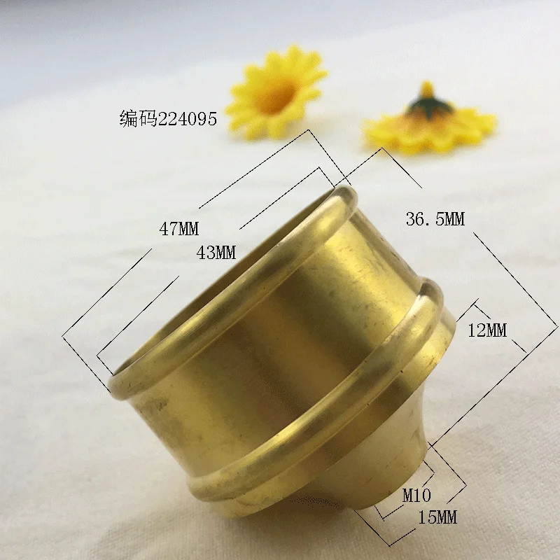 

Стакан для лампы из чистой латуни, соединительный элемент для стеклянной трубы, крышка для трубы, втулка для трубы, фурнитура, фитинги для освещения, индивидуальный div