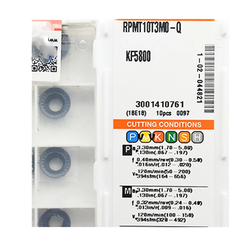 RPMT1204MO-Q KF5800 RPMT10T3MO RPMT08T2MO RPMT10T3 RPMW1204 MO Q PC5300 Оригинальные твердосплавные вставки RPMT