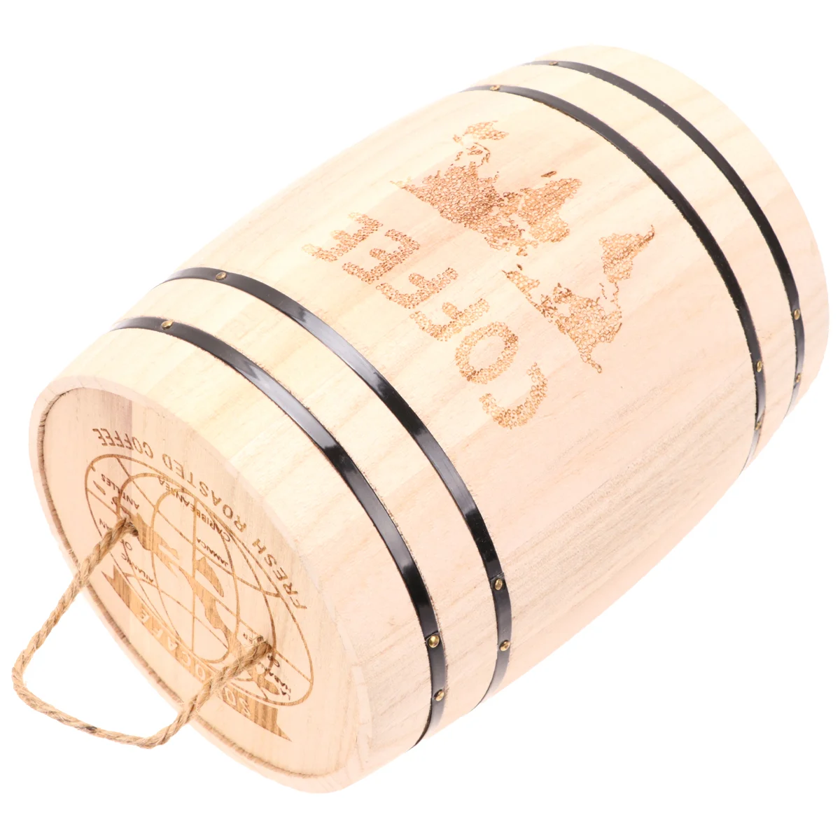 

Металлический деревянный Настольный Органайзер в форме бочки, деревянный держатель, украшение для дома и офиса