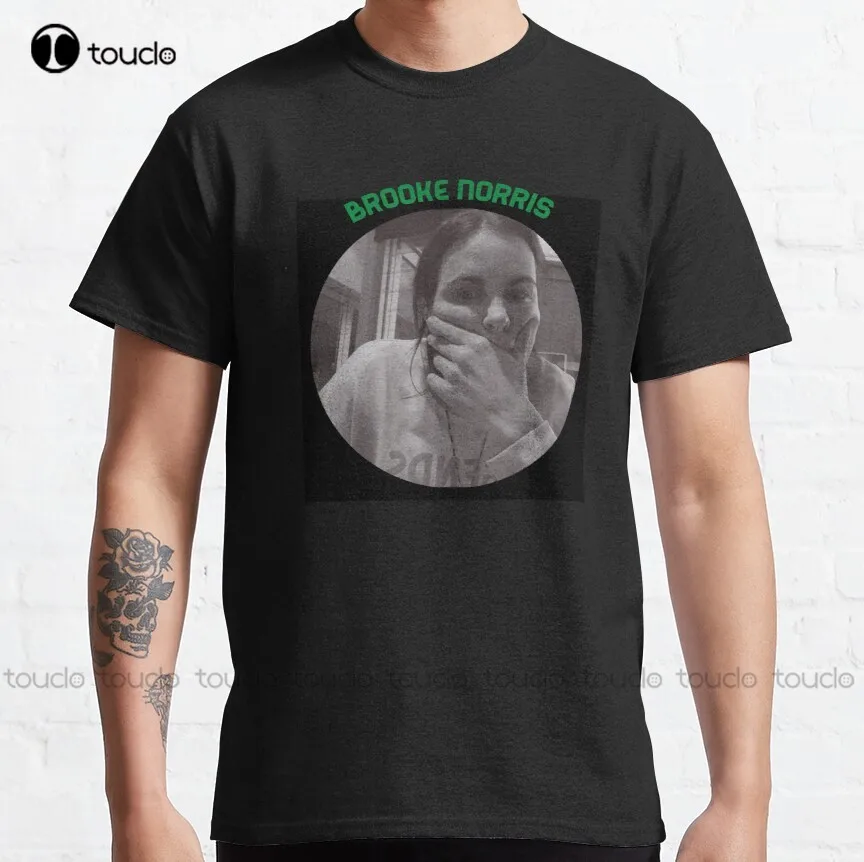 

Brooke Norris Green Classic T-Shirt White Shirts For Men Outdoor Simple Vintag Casual T Shirts Funny Art Streetwear Cartoon Tee