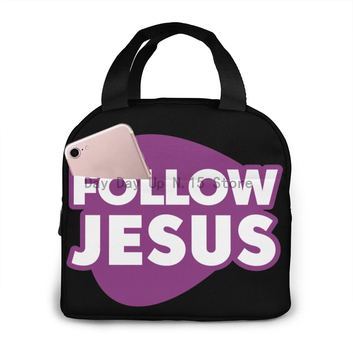 

Jesus Logo Portable Insulated Lunch Bag