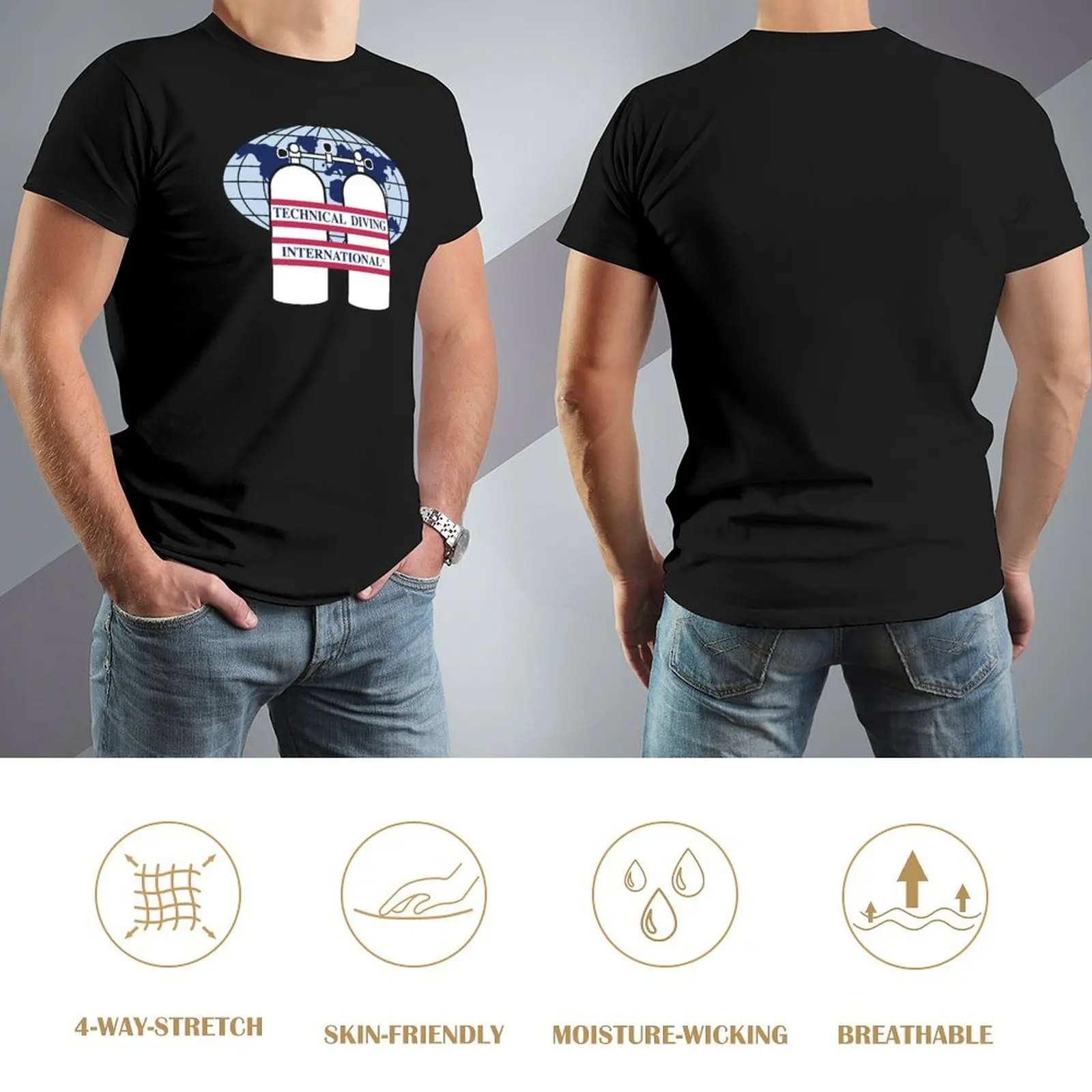 Технический дайвинг международный (TDI)- TDI Футболка с оригинальным логотипом