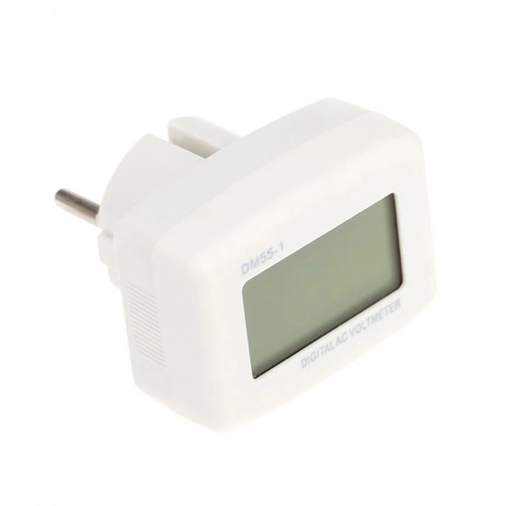 

DM55-1 AC 80-300V Voltage Meter EU Plug Volt Tester LCD Digital Display Voltmeter