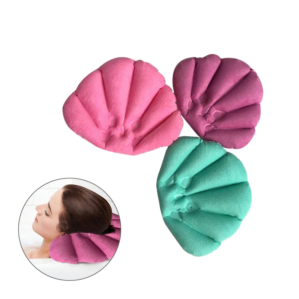 

Bath Pillow With Suction Cups Terry Cloth Bathroom Pillow Spa Pillow Bath Neck Support Bathtub Pillow