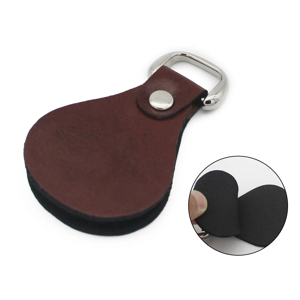 

Fishing Line Cleaner Leather Material PU Part Remove Dirt Straightener Brand New Brown Fly Fishing High Quality