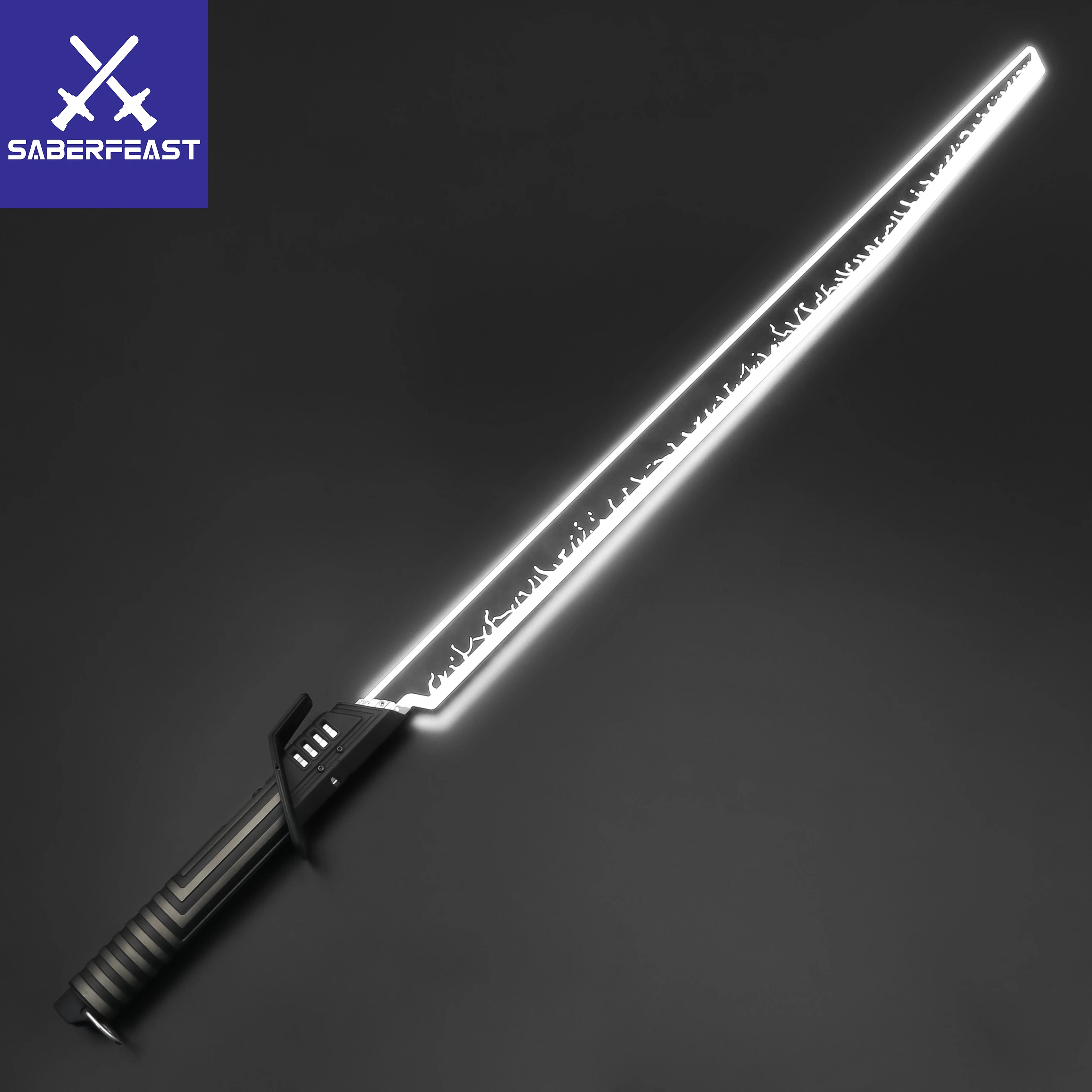 TXQSABER Darksaber Lightsaber Neo Pixel Proffie Smooth Swing Metal Handle LED Strip Blade Mandalorian Blaster Toys Laser Sword