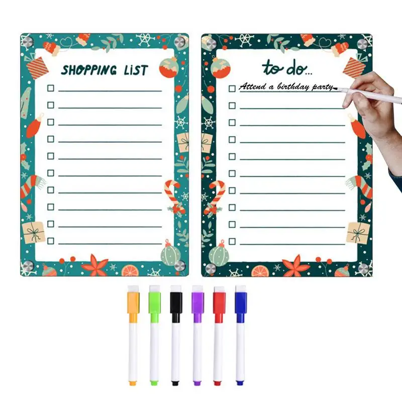 

Magnetic Dry Erase Calendar Board Monthly Calendar & Blank Clear Dry Erase Board 6pcs Colorful Eraser Pens Reusable Board For To
