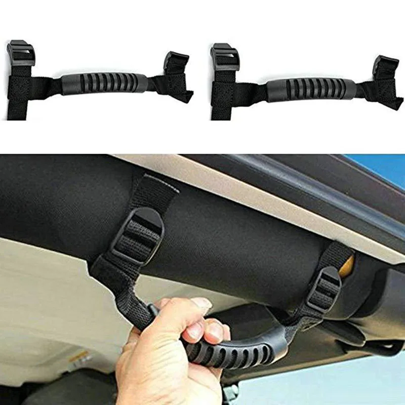 

1PC Auto Grab Handle Grip Bar Pulling Tab Safety Handrail For Jeep Wrangler YJ TJ JK JL JKU 1987-2018 Car Interior Accessories