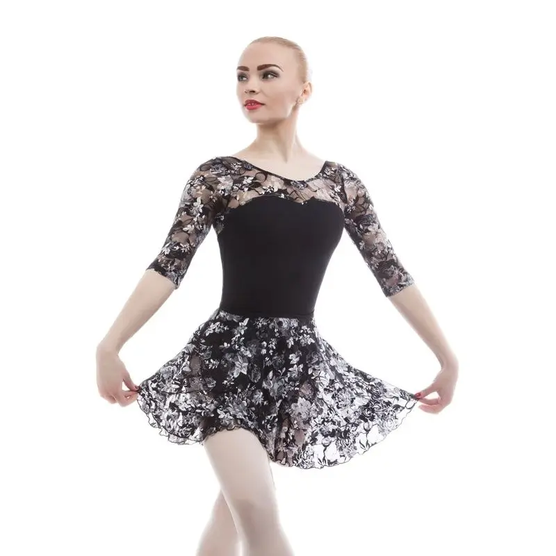 

01D0022 Adult Ballet Dance Wrape Skirt For Ballet Dance Performance/Practice Dance Tulle Skirt Spandex Waist Chiffon Skirt