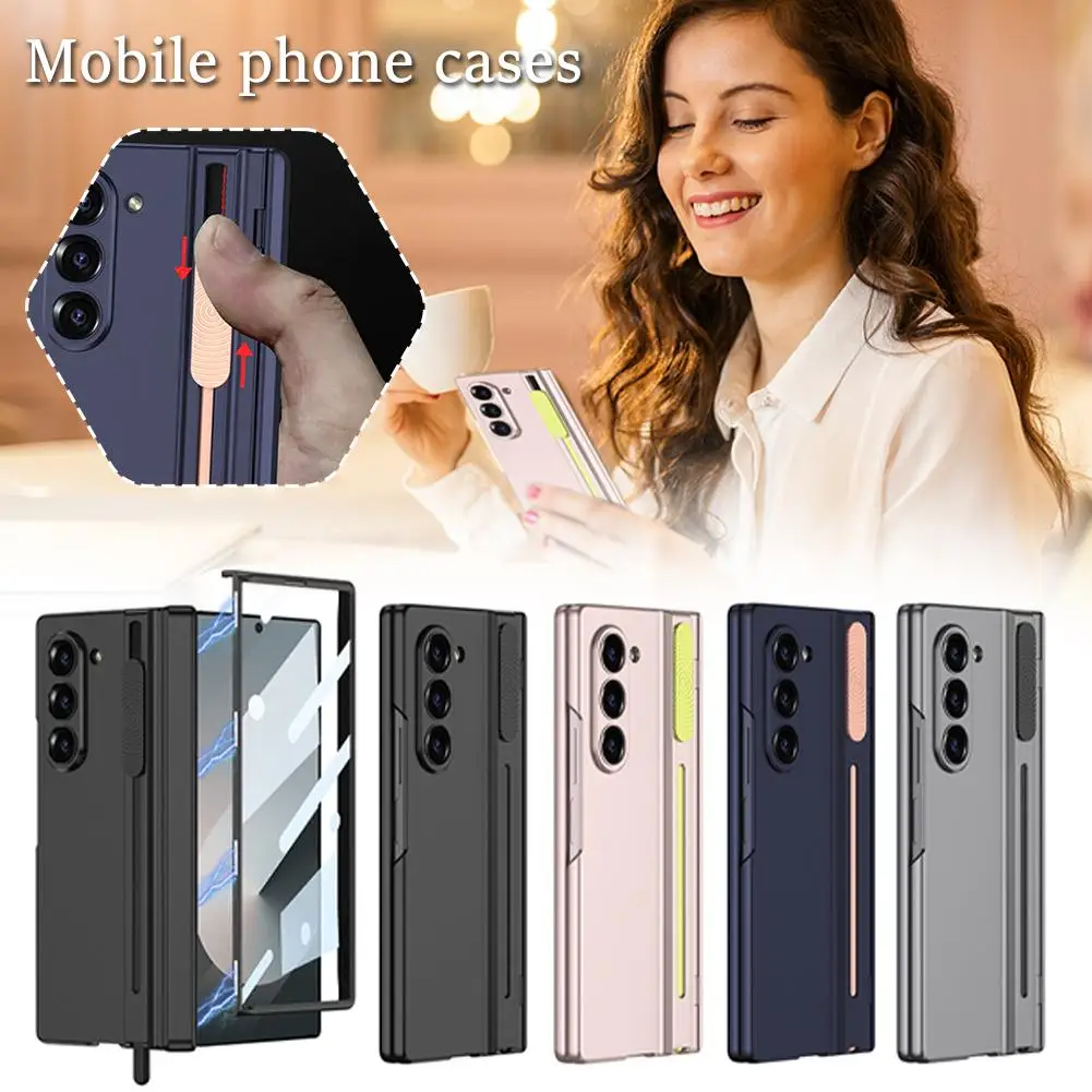 Подходит для Samsung Fold 6 защитная пленка экрана с сенсорной ручкой модный магнитный