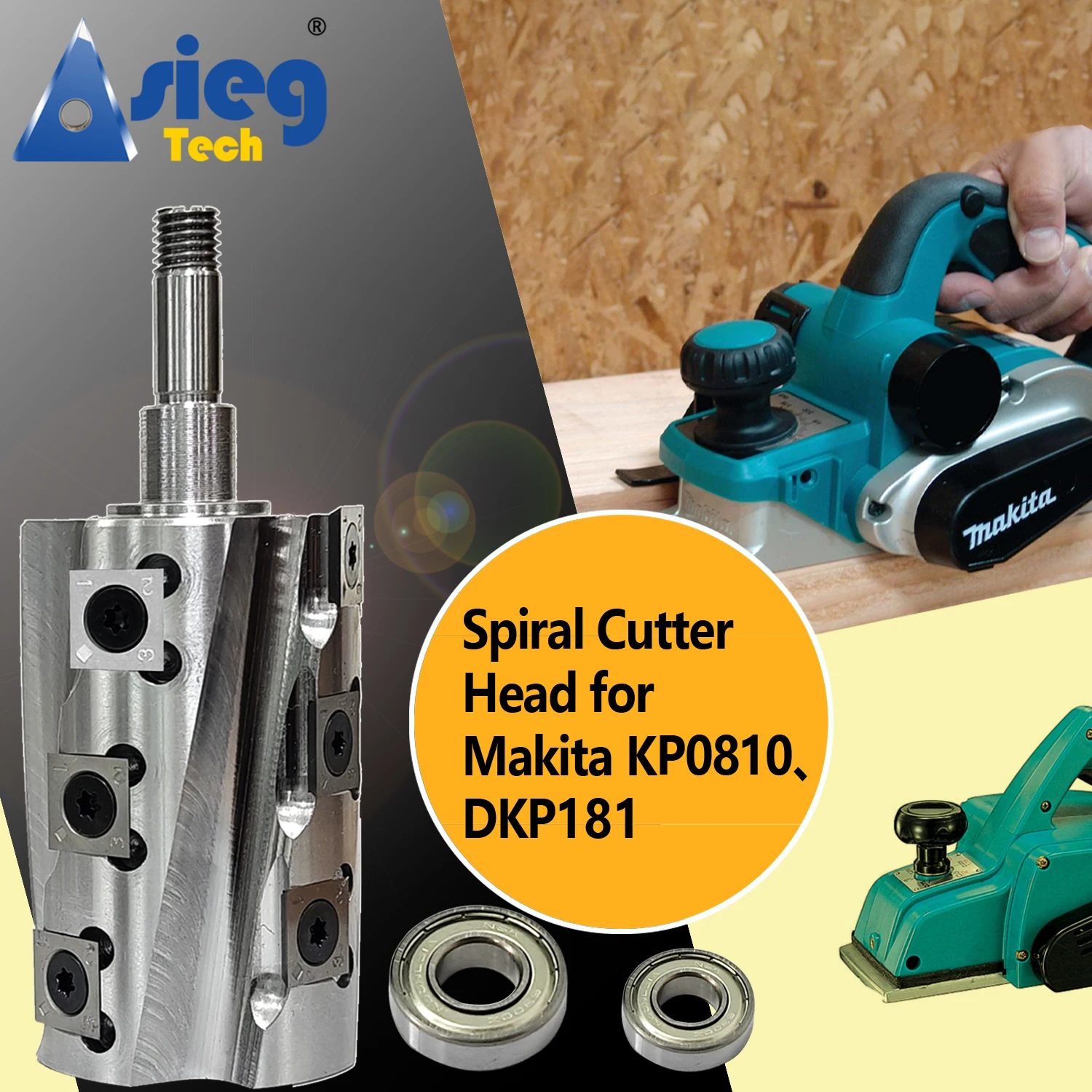 Винтовая спиральная режущая головка спиральный вал лезвия для Makita KP0810 (DKP181)