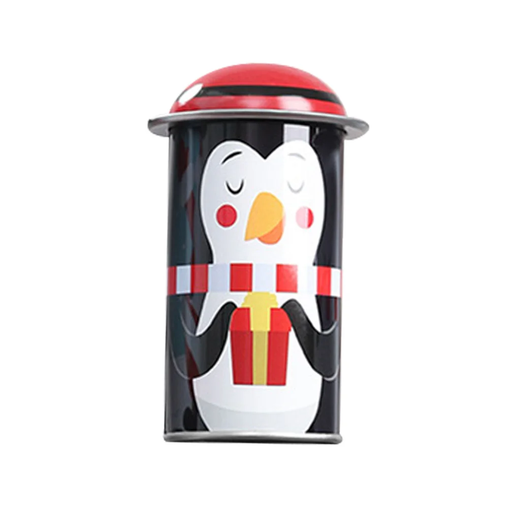 

Tin Christmas Candy Gift Cookiebox Tea Tins Storage Tinplate Holiday Jarcase Present Container Packing Santa Snowman Biscuits