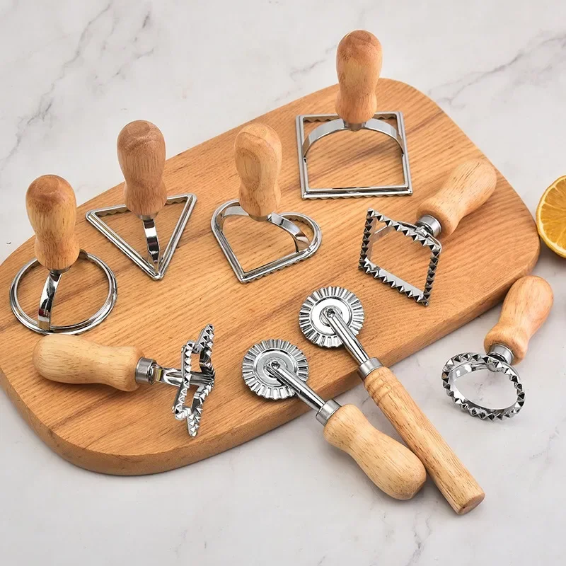 Кружевной принт равиоли форма для печенья из цинкового сплава тиснение цветов по