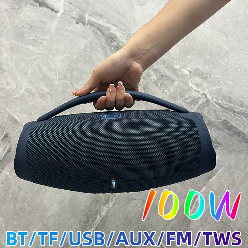 Портативная беспроводная Bluetooth-колонка 100 Вт Бумбокс 3 внешняя зеркальная