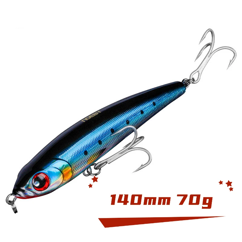 

Sinking Stickbait Pencil Fishing Lures 140mm 70g Wobbler Artificial Hard Bait for Sea Bass Tuna Fishing Tackle