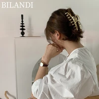 bilandi fashion metal hair clip barrettes geometric claws hairpin barrette hair tools for women girls trend hair accessories