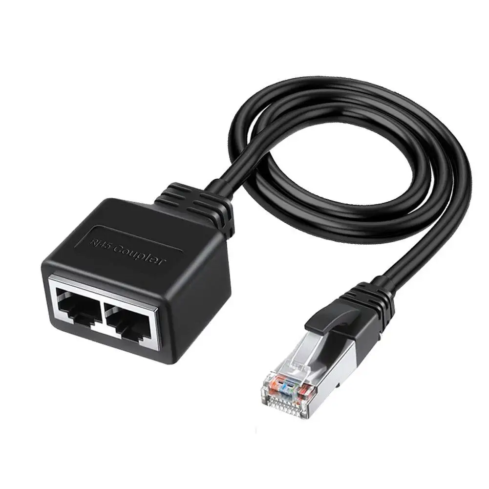 Адаптер Rj45 2 в 1 сетевой разветвитель Ethernet Lan стандартный соединитель