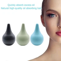 4 colors volcanic stone facial t zone cute design travel women makeup tool natural matte portable face roller oil absorbing ball