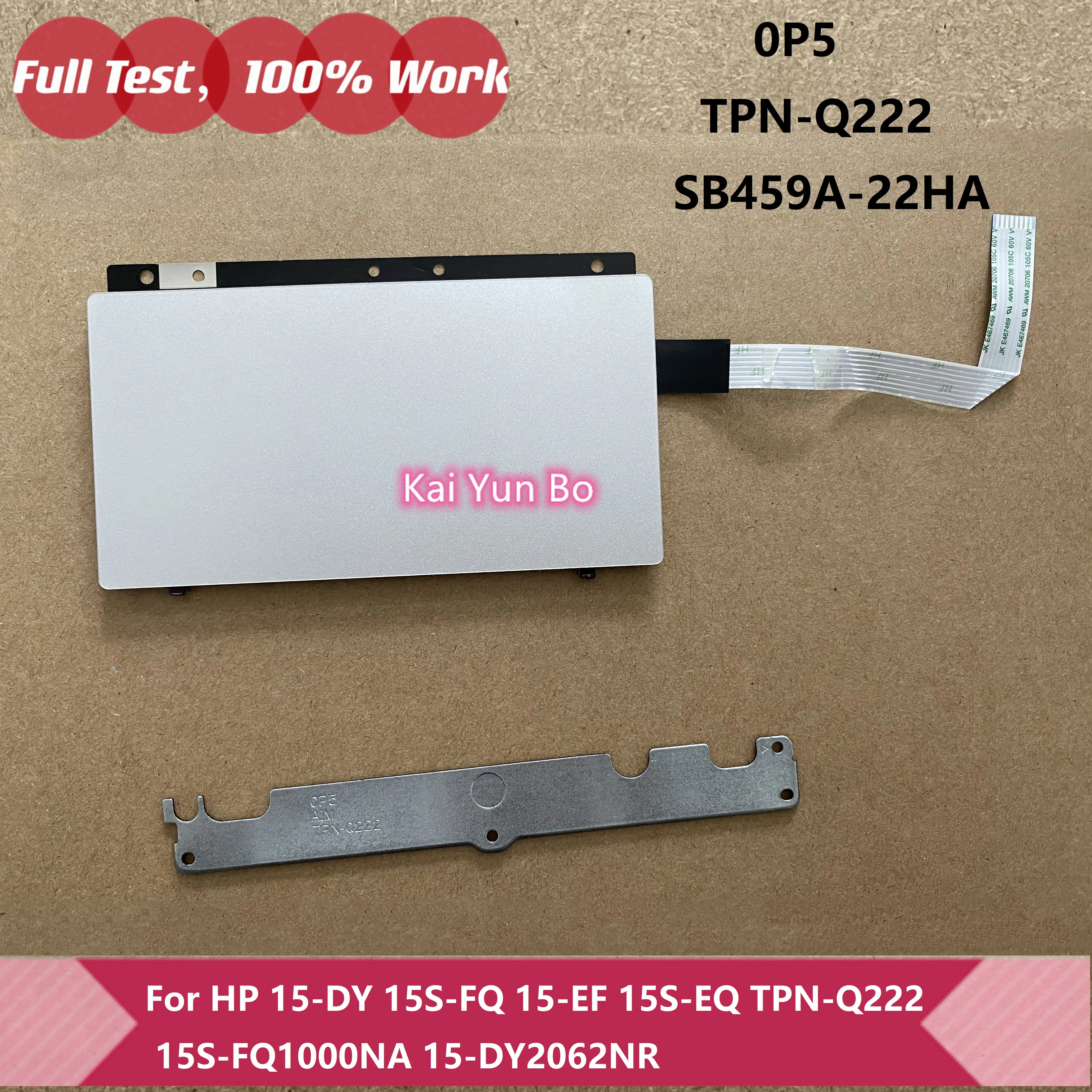 

Laptop For HP 15-DY 15S-FQ 15-EF 15S-EQ TPN-Q222 15S-FQ1000NA 15-DY2062NR SB459A-22HA Touchpad w/ Cable Support Bracket