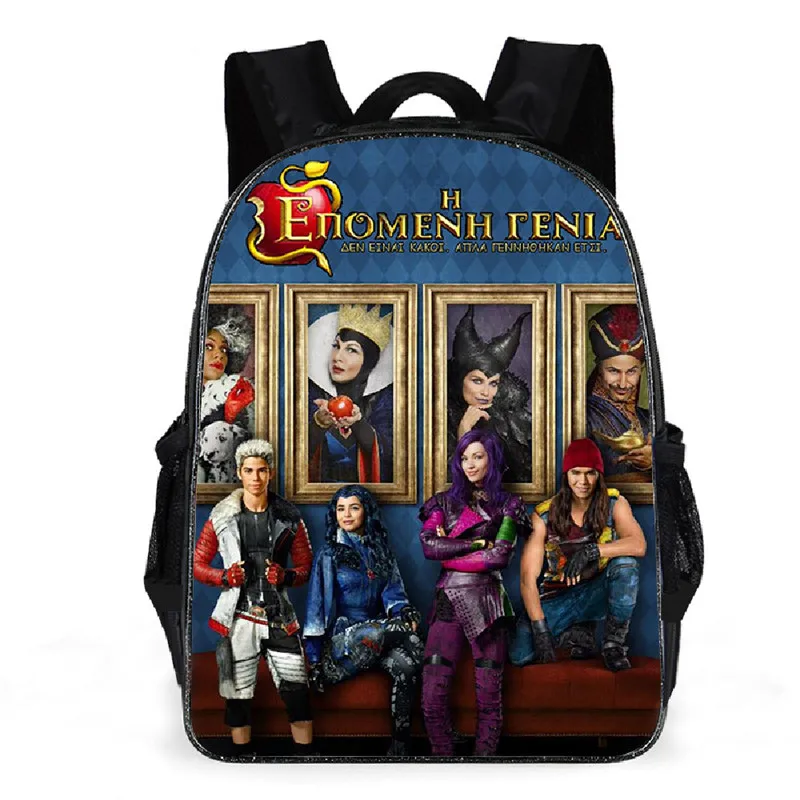 Disney Descendants 3 Backpack for Boy Girl Anime Print Waterproof High Capacity Kids School Bag Students Back To School Supplies