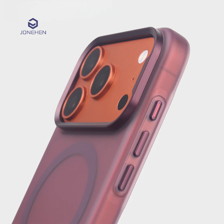Фото Чехол для iPhone 17 16 15 18 Pro Max Air Business Simple Frosted Clear с поддержкой MagSafe, ударопрочный, магнитный, тонкий, жесткий №1
