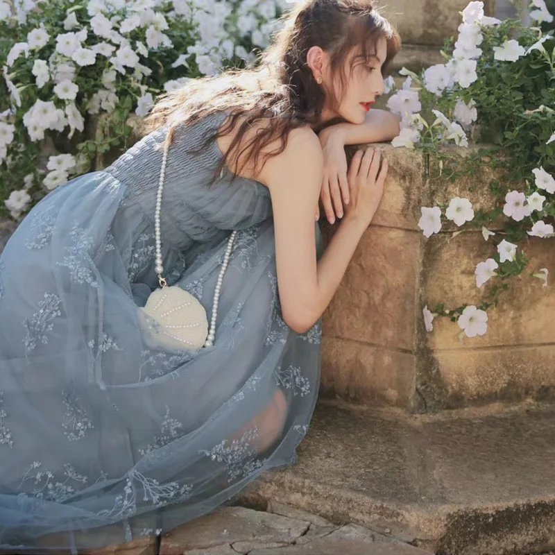 Сетчатая кружевная ткань с цветочной вышивкой и блестками для шитья женских