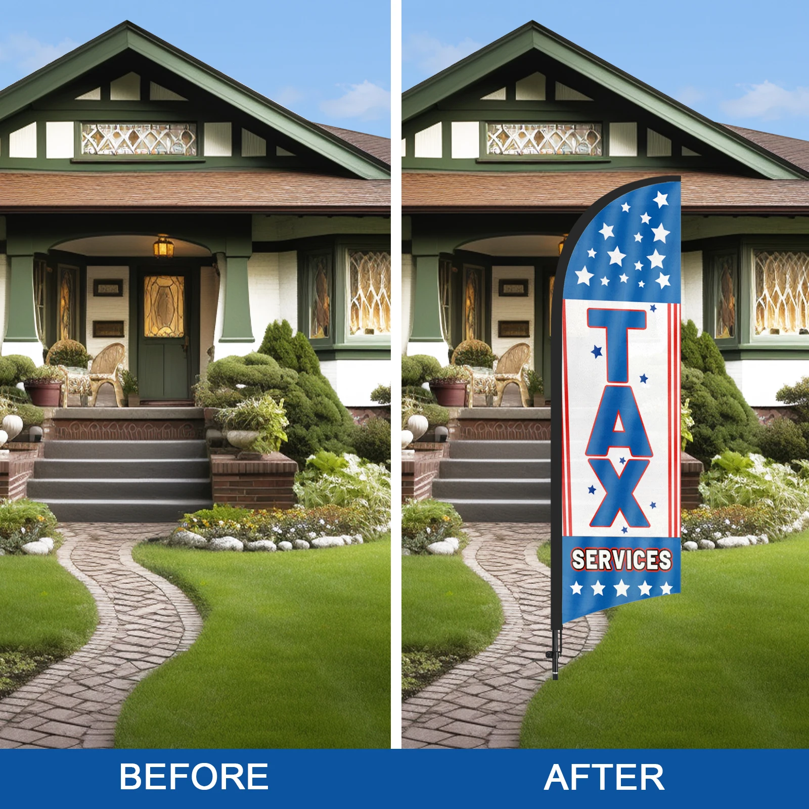 FSFLAG 1 шт. 280 см налог перо флаг с флагштоком рекламный наружный баннер украшение