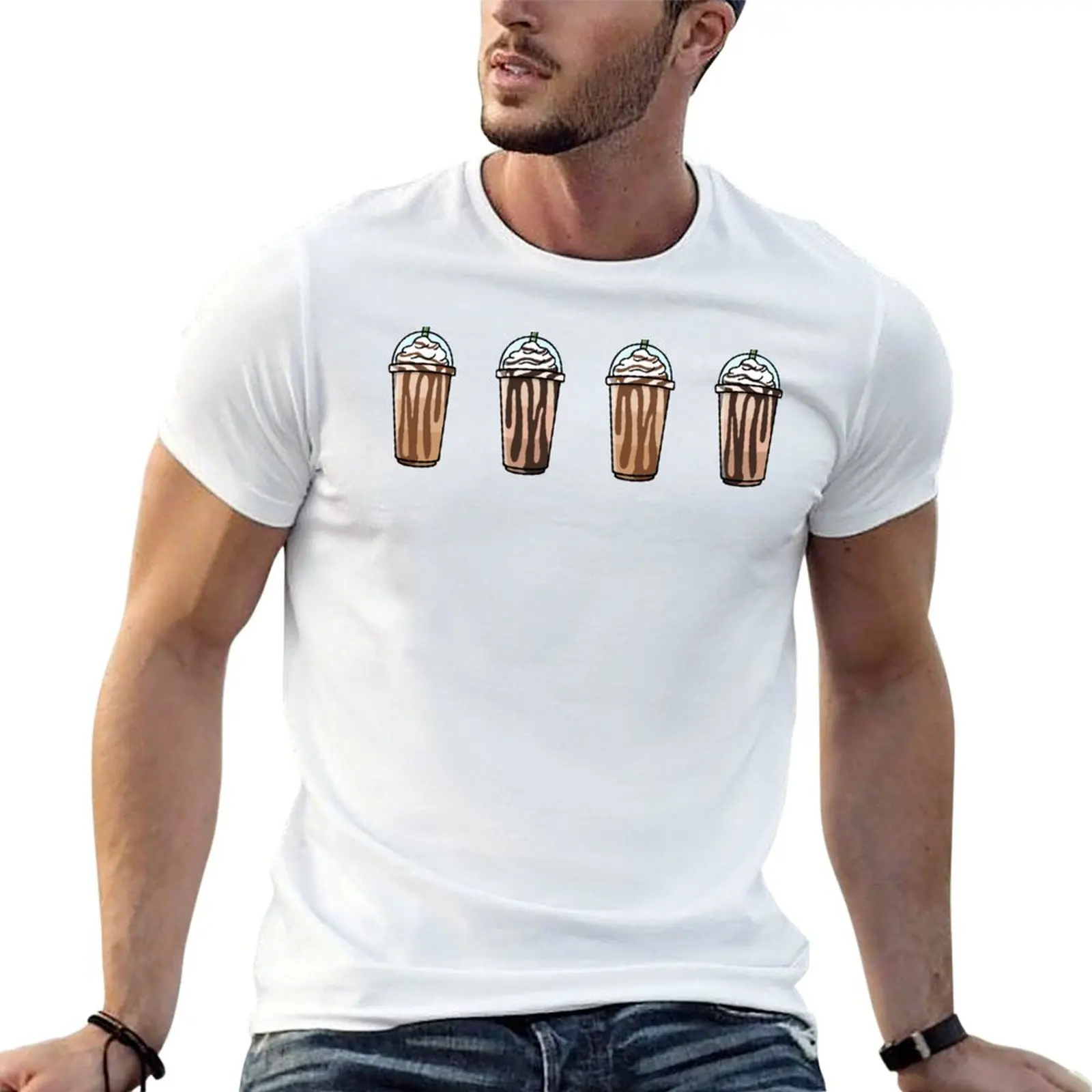 Фото Футболка Iced Coffee Chocolate & Caramel, устойчивая к поту, для тренировок №1