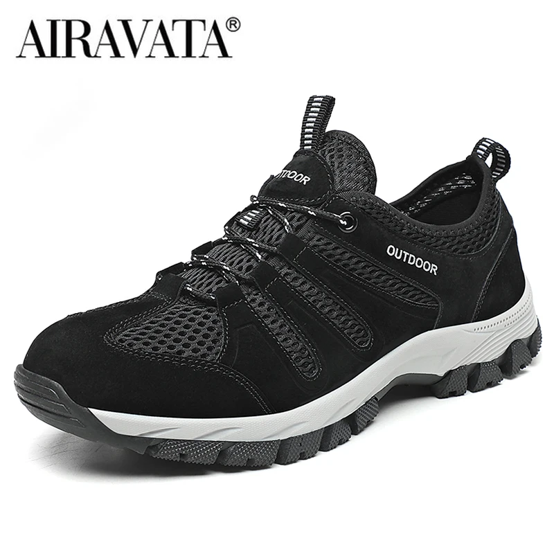 Men Hiking Shoes Breathable Men Sport Shoes Lace Up Outdoor Jogging Trekking Sneakers Fast Free Shipping Size 39-48