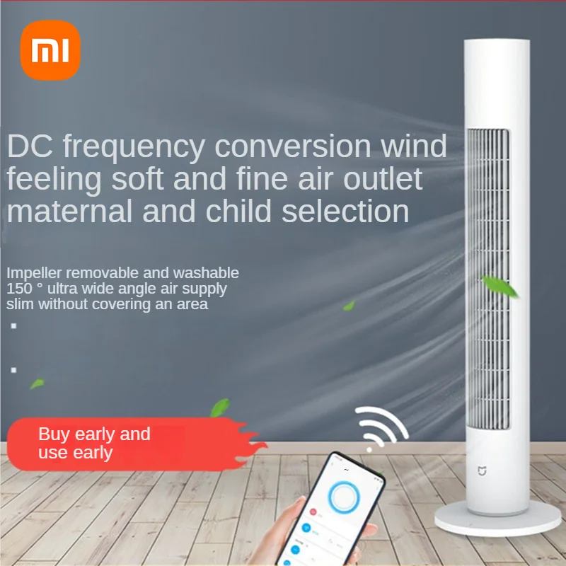 

Mijia Electric Fan Floor Fan Tower Fan Bladeless Fan DC Inverter Energy Saving Mijia APP Intelligent Interconnection BPTS01DM