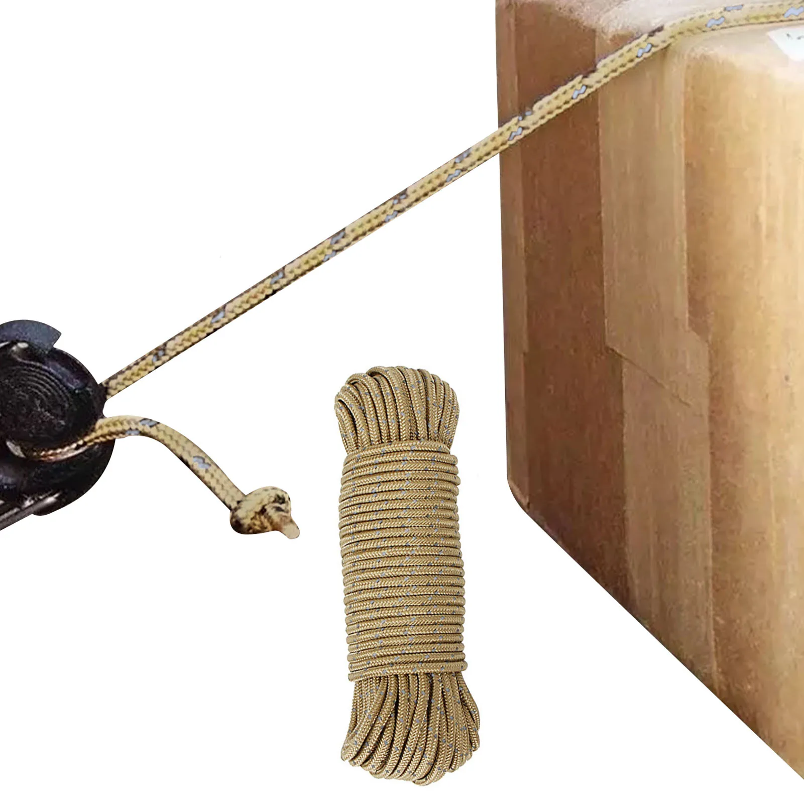 

High-Strength Camping Rope Outdoor High-Density Tent Rope High-Strength Outdoor Tent Rope For Tent Tarp Canopy Shelter Camping