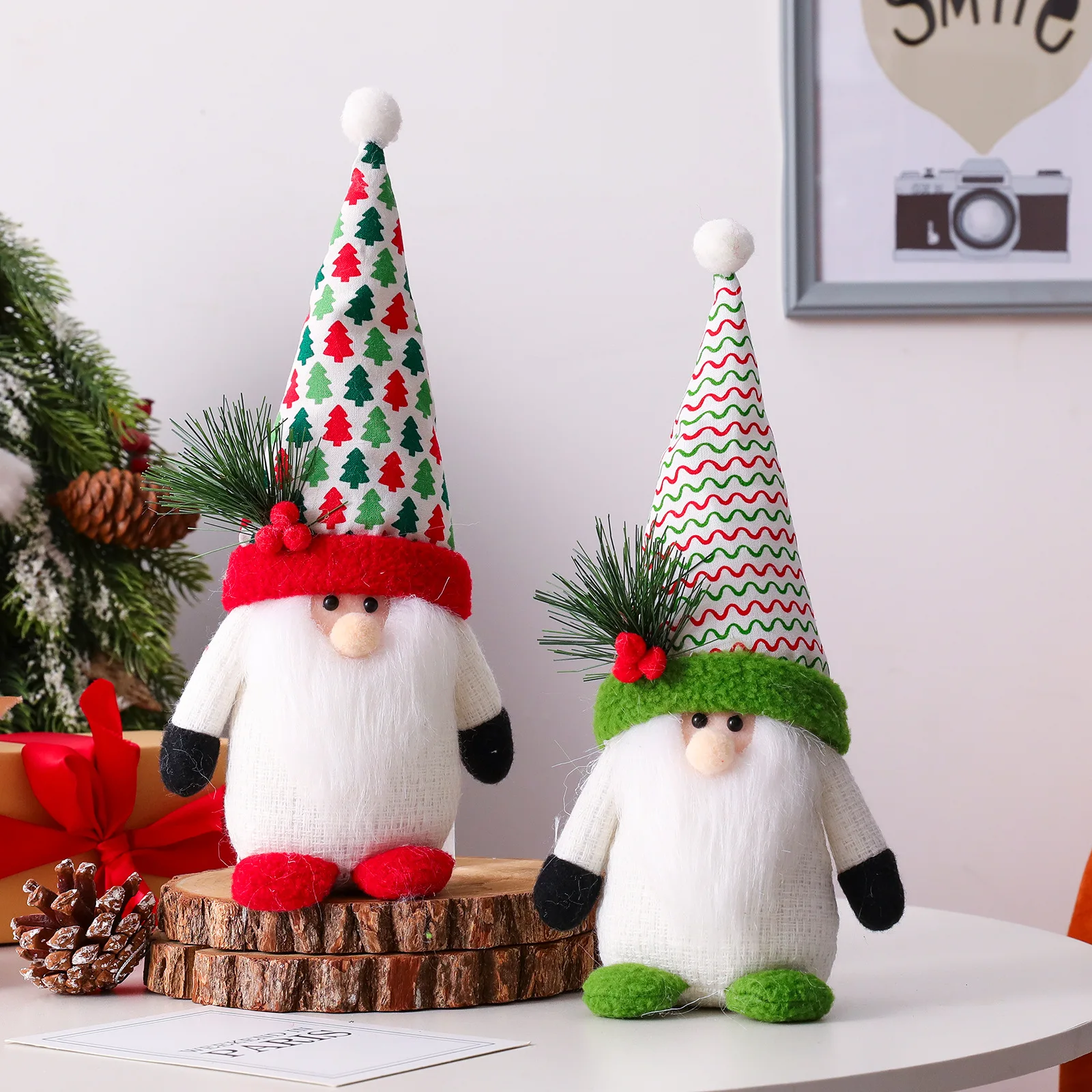 

Рождественские куклы-Гномы для украшения дома, искусственные плюшевые игрушки, украшения для рождественской елки, рождественский подарок, новый год 2023