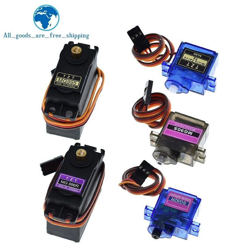Сервопривод SG90 SG02R MG90S MG995 MG996 металлическая Шестерня для модели вертолета лодки
