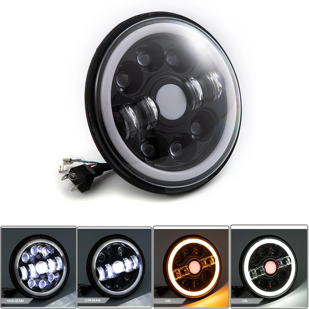 

7-дюймовая светодиодная фара для мотоцикла Harley Touring Ultra Classic Electra Street Glide Road King, фара для мотоцикла Yamaha