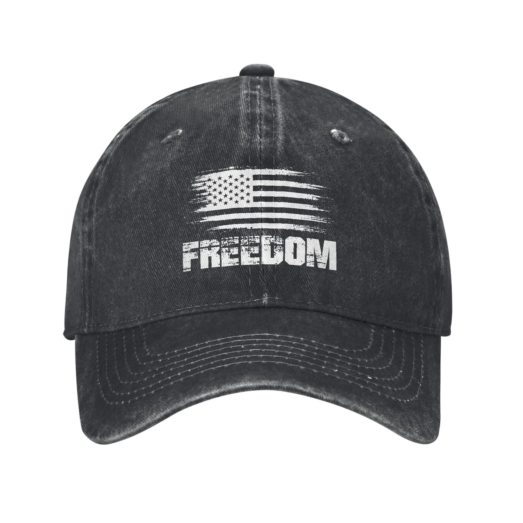 Фото Бейсболка Freedom унисекс для мужчин, летняя, повседневная, для походов, рыбалки, в стиле тракер, с принтом DIY, защитная. №1