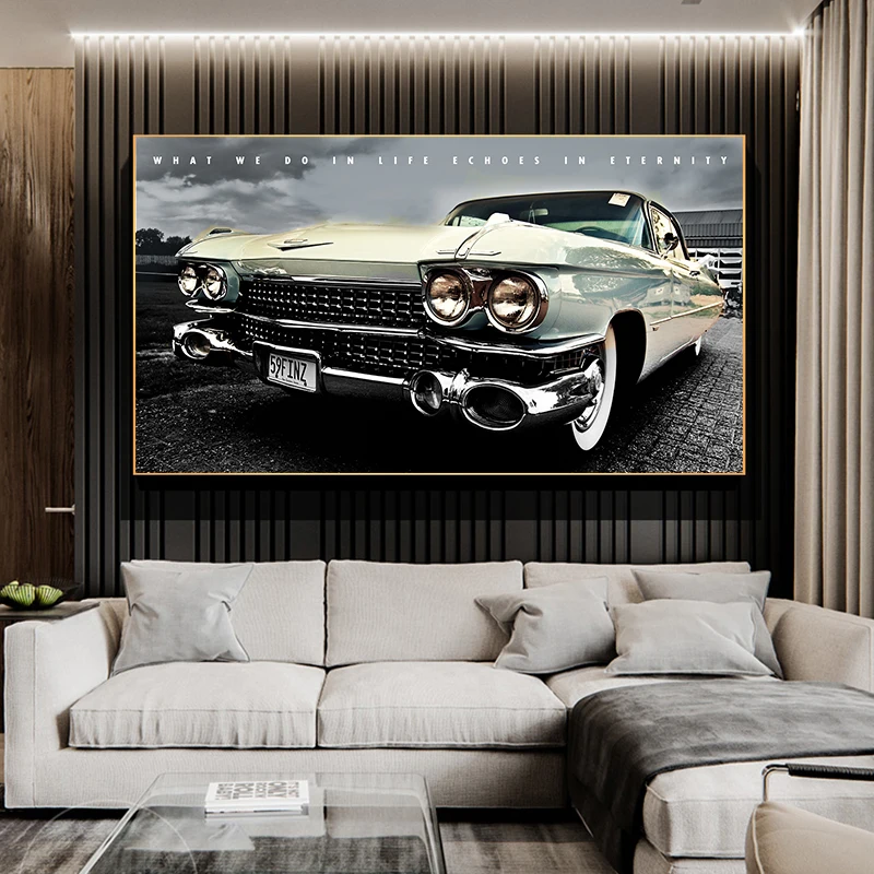 

Black and White Retro Car Posters Bedroom Decor Home Decor Wall Art Decor Wall Decor Wall Paintings Room Decoration