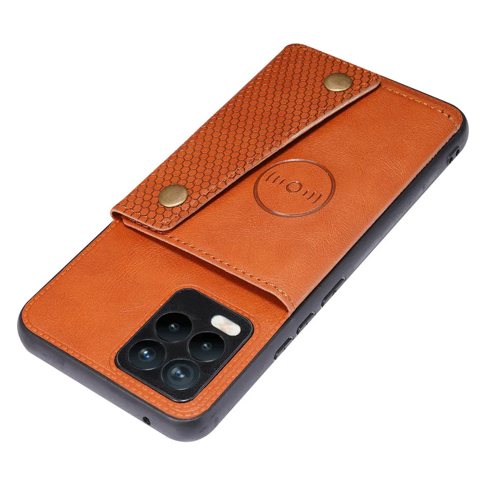 realme 8i 8 pro 7 leather back case card slot magnet phone cover bumper shell for oppo realme 8 case realme8 realmi 7 i8 funda free global shipping
