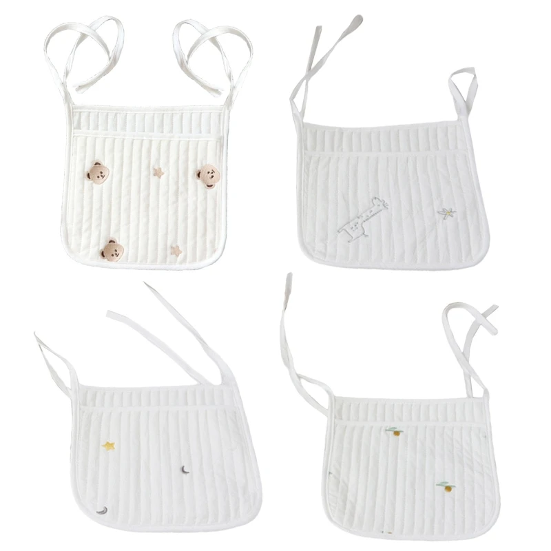 

Baby Bedside Storage Bag Crib Organizer Tissue Diaper Nappy Toys Holder Pocket