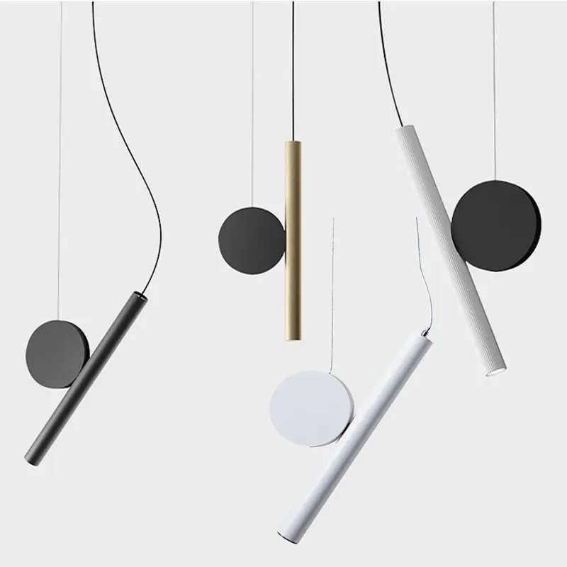 

Modern Rotatable Pipe LED Pendant Lights Living Dining Room Bedroom Indoor Metal Hanging Lamps Home Decor Suspension Luminaires