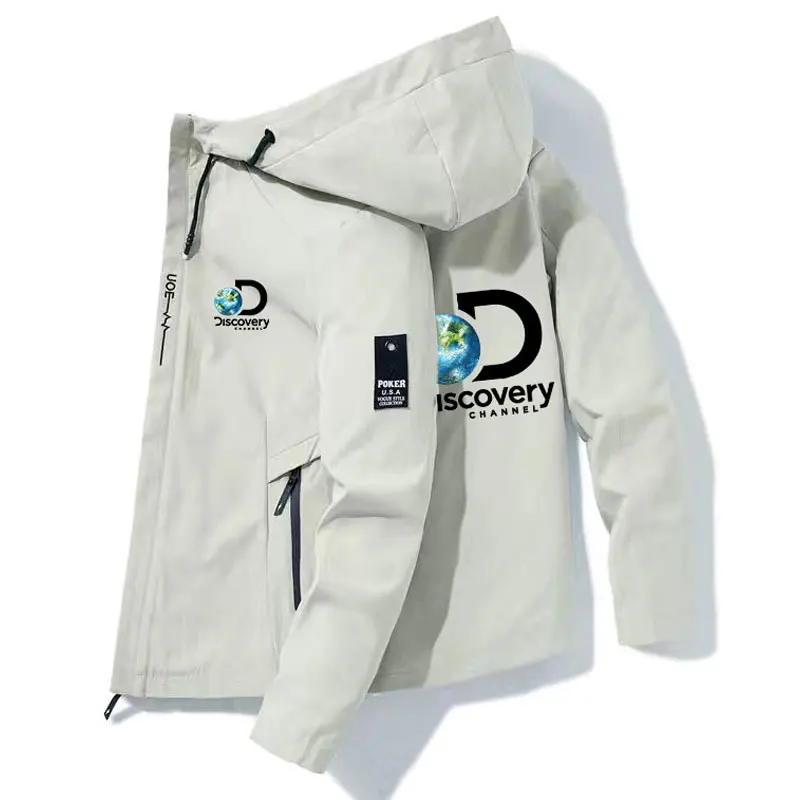 

Discovery Bomber jacket Men's windproof zipper jacket Fashion outdoor adventure jacket Spring and Autumn casual work jacket 2023