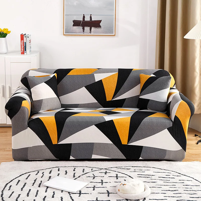 

Чехол для 1/2/3/4-местного дивана эластичный с принтом решетки