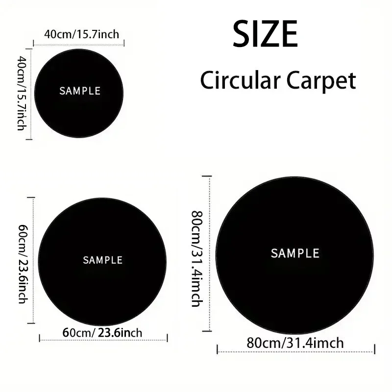 Персонализированный круглый фланелевый коврик для Гостиной спальни дивана