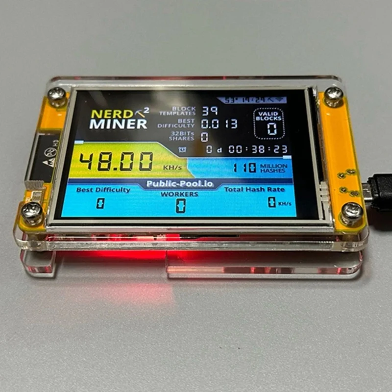 Лоток для криптовалют NerdMiner V2 2 8 дюйма