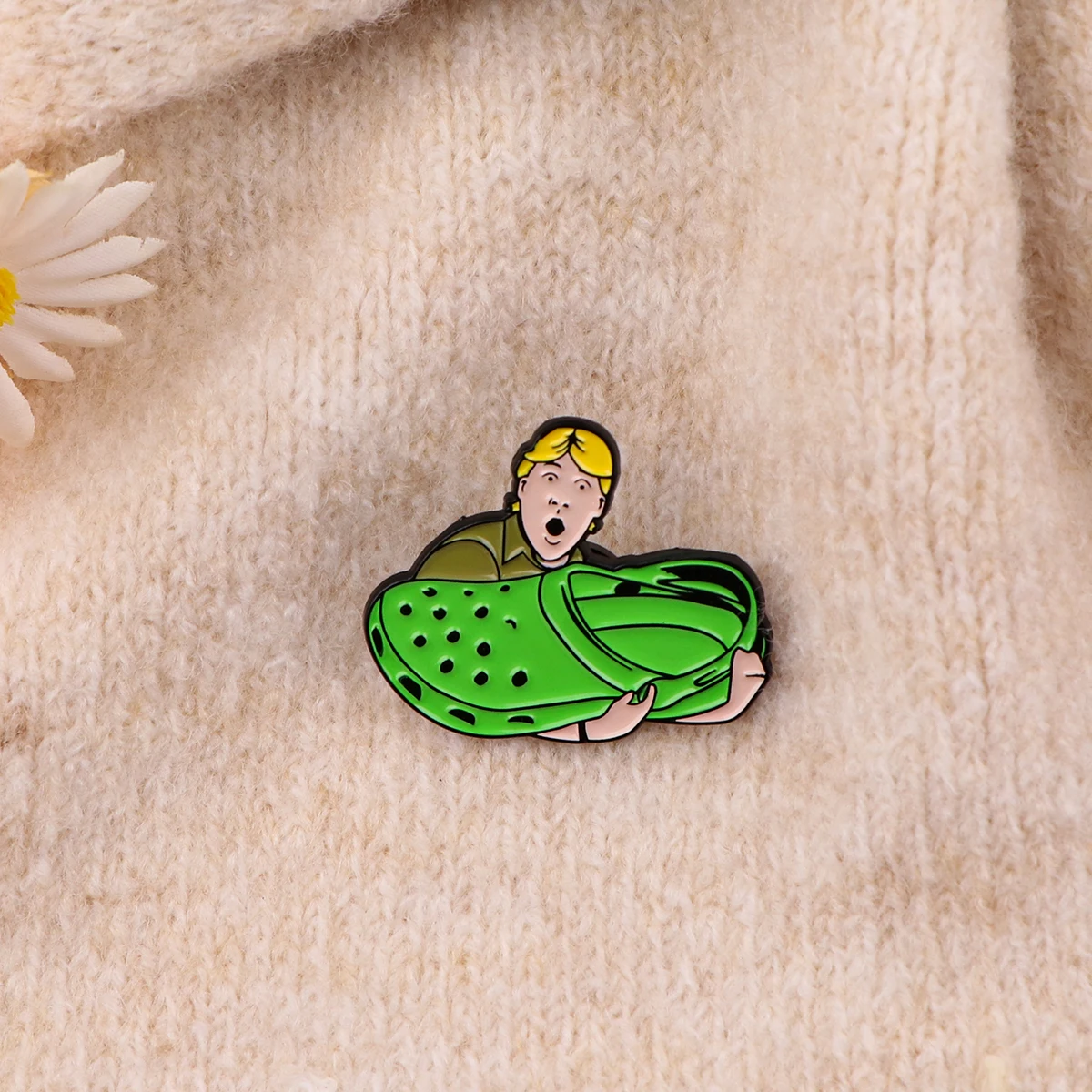 Изумительная эмалированная брошь в виде мультяшной обуви для мужчин женские